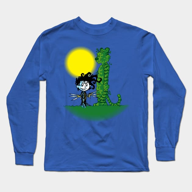 Calvin Scissohands Long Sleeve T-Shirt by fmm3